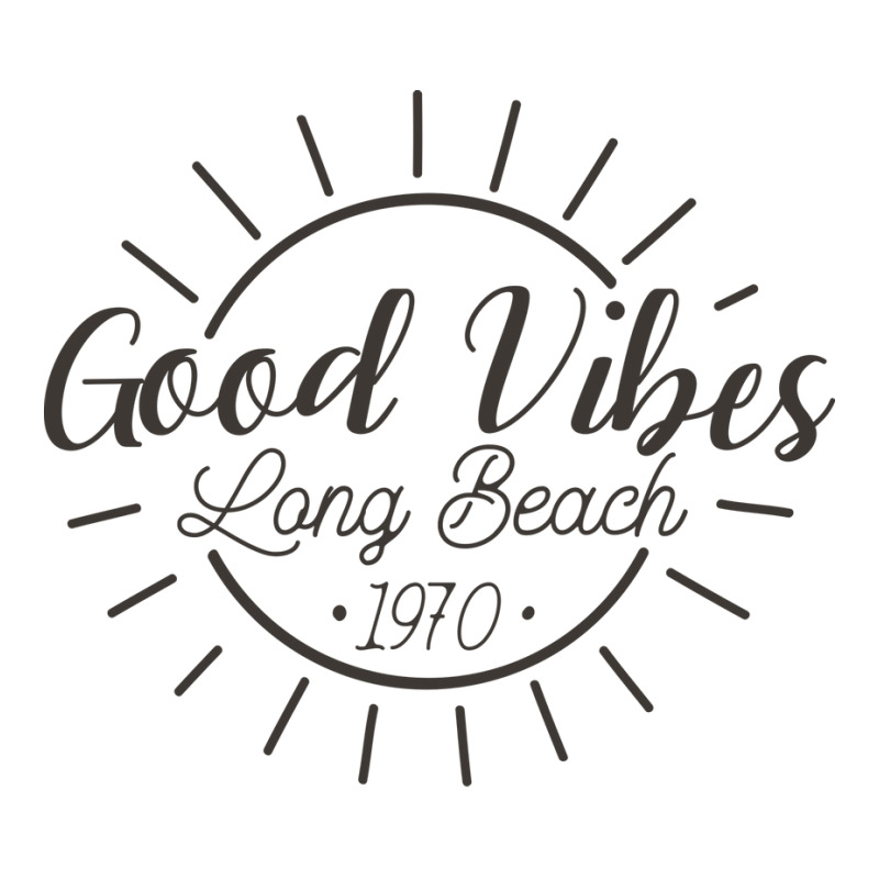 Good Vibes Long Beach California 1970s Yellow Zipper Hoodie | Artistshot