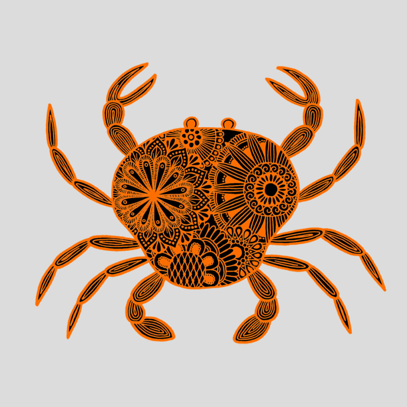 Mandala Crab Orange And Black Inverted Travel Men's Polo Shirt | Artistshot