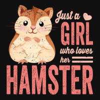 Just A Girl Who Loves Hamsters Cute Pet Hamster Bl Throw Pillow | Artistshot