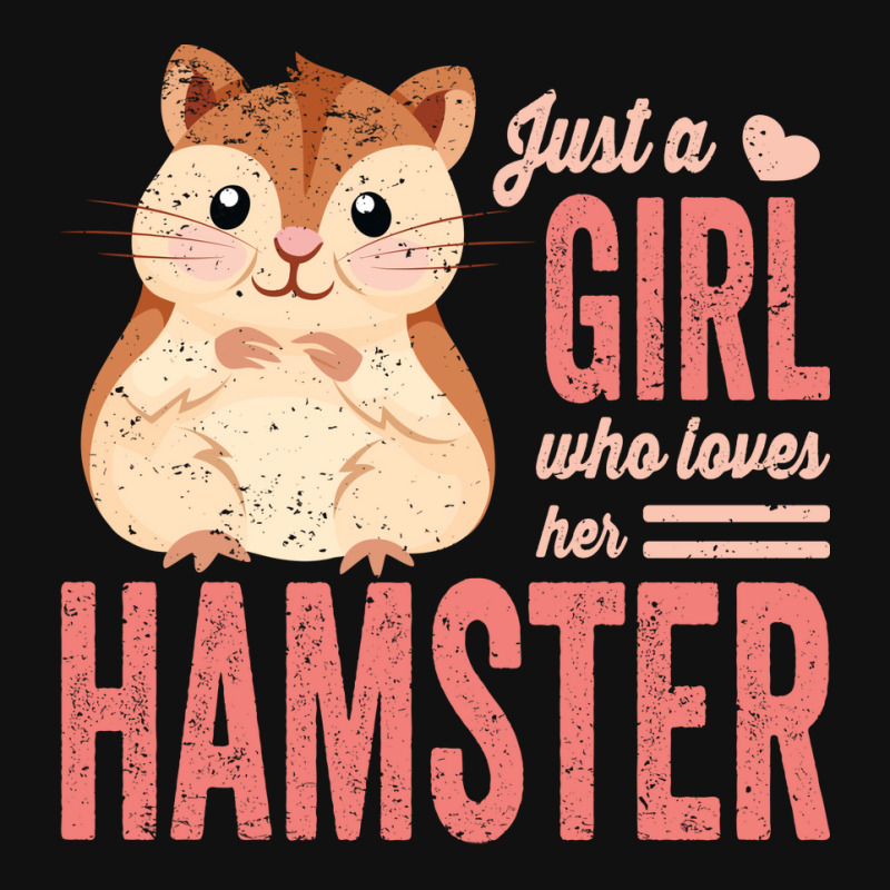 Just A Girl Who Loves Hamsters Cute Pet Hamster Bl Throw Pillow | Artistshot