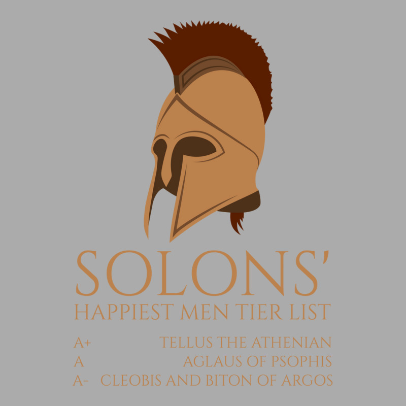 Solons Happiest Men Tier List Ancient Greek Histor T-Shirt by siannecortao | Artistshot