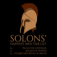 Solons Happiest Men Tier List Ancient Greek Histor Men's Long Sleeve Pajama Set | Artistshot