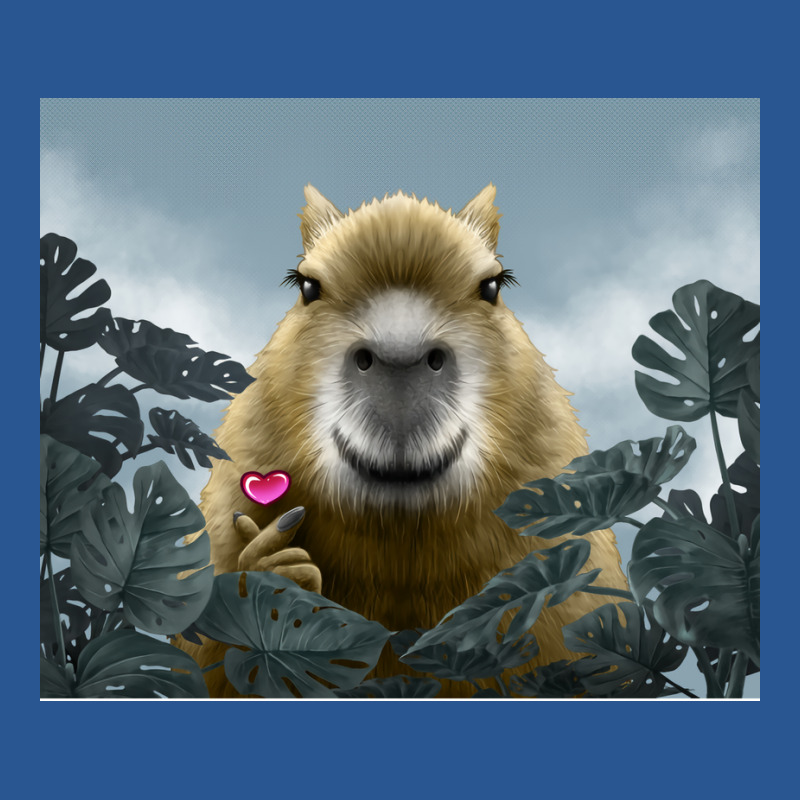 Capybara Mini Heart Yellow T-shirt | Artistshot