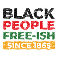 Black People Freeish Since 1865 Scribble Green Crop Top | Artistshot