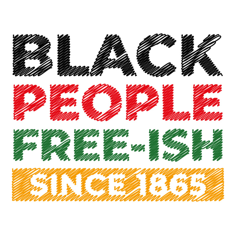 Black People Freeish Since 1865 Scribble Green Crop Top by laycoainthr | Artistshot