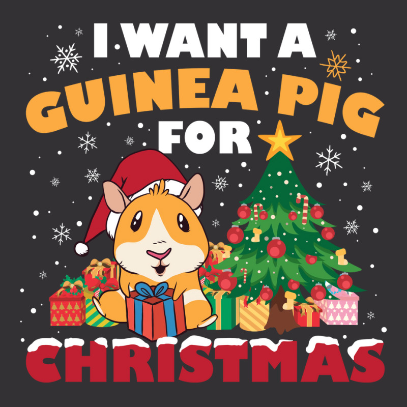 Guinea Pig For Christmas Funny Christmas Gift Gree Vintage Hoodie | Artistshot