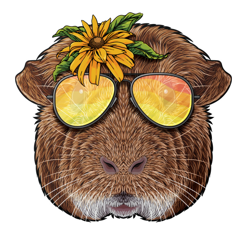 Summer Guinea Pig Tropical Holiday Summer Beach Va Sticker | Artistshot