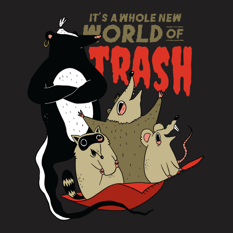 World Of Trash Funny Trash Eating Rodents And A Te T-shirt | Artistshot