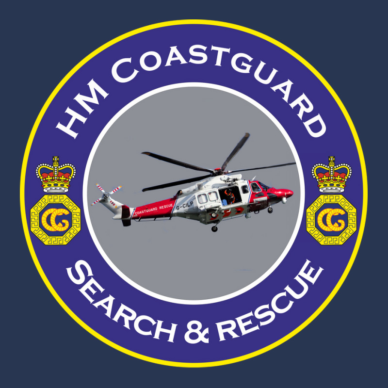 Hm Coastguard Search And Rescue Helicopter Funny Ladies Denim Jacket by rodsssusseh | Artistshot