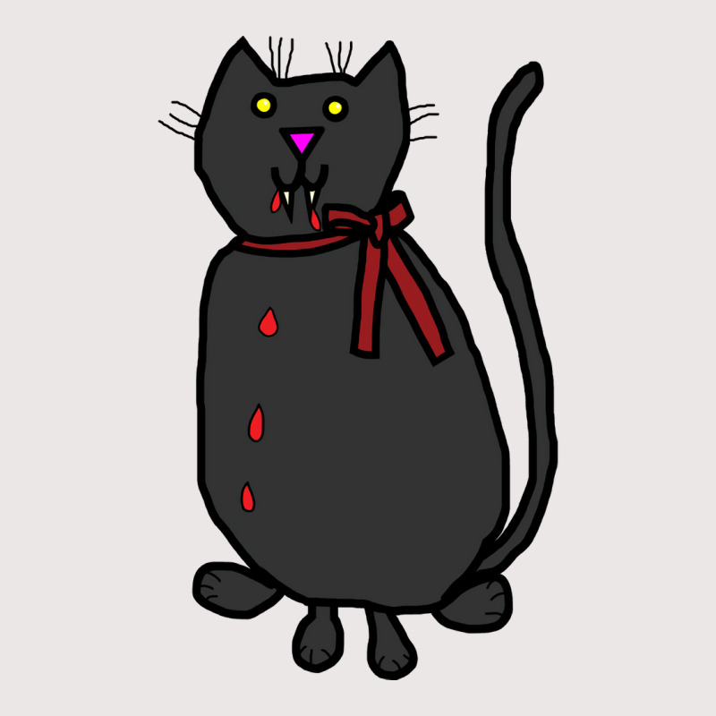 Custom Animals With Sharp Teeth Black Cat Gift Pocket T-shirt By ...