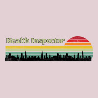 Public Health Inspector Retro Sunset Skyline Desig Ladies Fitted T-shirt | Artistshot