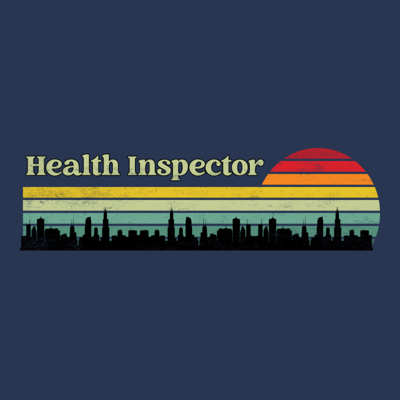 Public Health Inspector Retro Sunset Skyline Desig Ladies Denim Jacket by rovenoarsacy | Artistshot