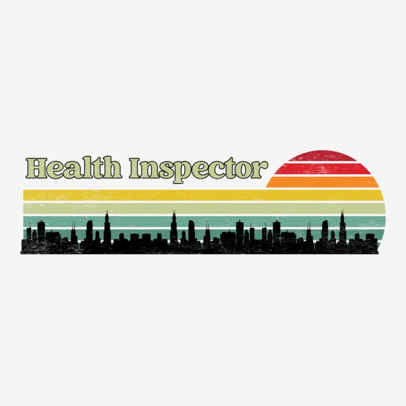 Public Health Inspector Retro Sunset Skyline Desig Scorecard Crop Tee by rovenoarsacy | Artistshot