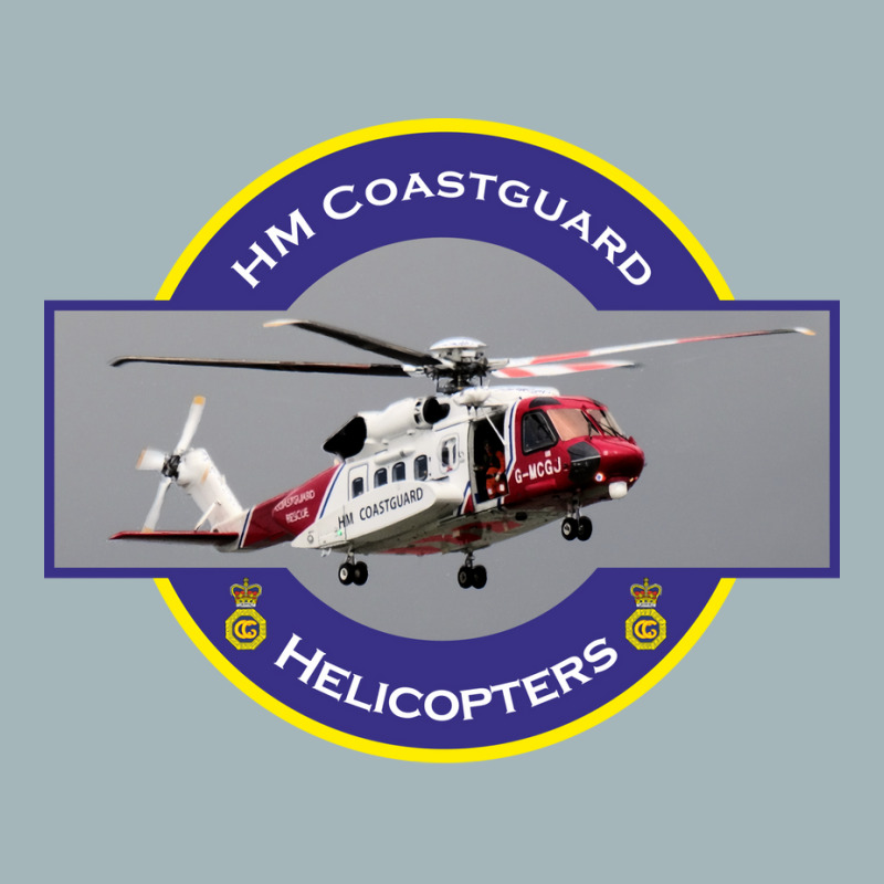 Hm Coastguard Search And Rescue Helicopter Red Unisex Sherpa-Lined Denim Jacket by ydmehjalta1 | Artistshot