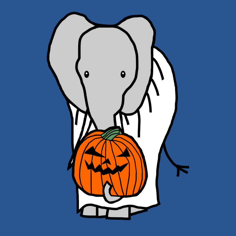 Elephant With Halloween Horror Pumpkin Ghost Costu T-shirt | Artistshot