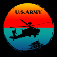 Vintage Army Attack Helicopter War Sunset Apache U Men's Long Sleeve Pajama Set | Artistshot