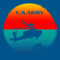 Vintage Army Attack Helicopter War Sunset Apache U Classic T-shirt | Artistshot