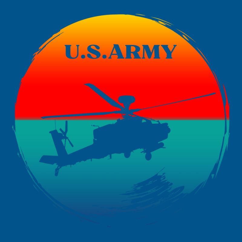 Vintage Army Attack Helicopter War Sunset Apache U Classic T-shirt by xsavvakuistih | Artistshot