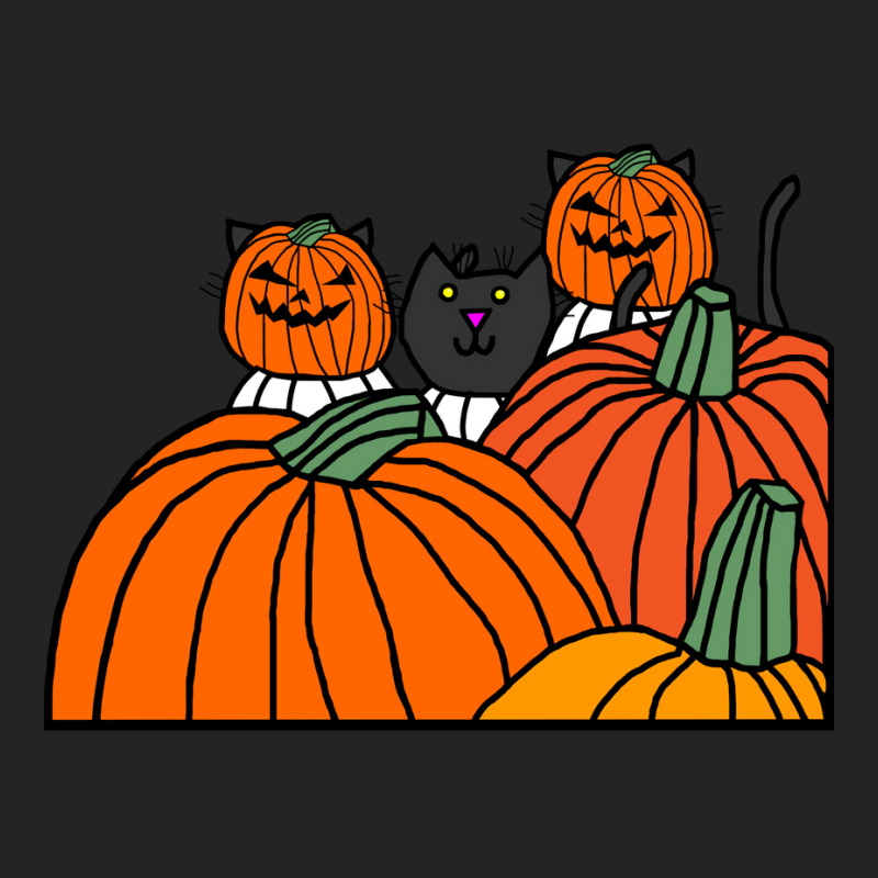 Halloween Horror Pumpkin Head Cats Cool 3/4 Sleeve Shirt | Artistshot