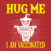 Halloween Scarecrow Hug Me I Am Vaccinated Costume Ladies Fitted T-shirt | Artistshot