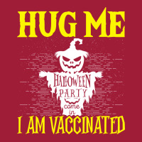 Halloween Scarecrow Hug Me I Am Vaccinated Costume Ladies Polo Shirt | Artistshot