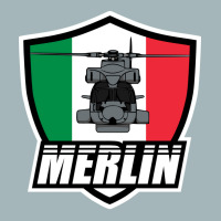 Italian Merlin Helicopter Patch Blue Unisex Sherpa-lined Denim Jacket | Artistshot