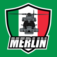 Italian Merlin Helicopter Patch Blue Crewneck Sweatshirt | Artistshot