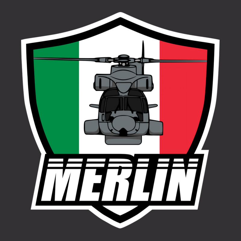 Italian Merlin Helicopter Patch Blue Vintage Hoodie And Short Set | Artistshot