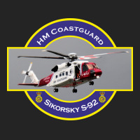 Hm Coastguard Search And Rescue Helicopter Blue Cu 3/4 Sleeve Shirt | Artistshot