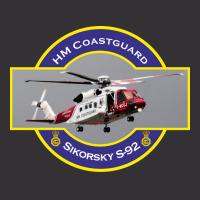 Hm Coastguard Search And Rescue Helicopter Blue Cu Vintage Hoodie And Short Set | Artistshot