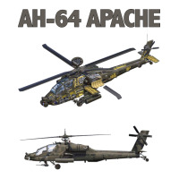 Ah64 Apache Helicopter Apache Helicopter 3/4 Sleeve Shirt | Artistshot