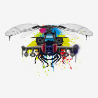 Dragonfly Battle Copter Yellow Scorecard Crop Tee | Artistshot