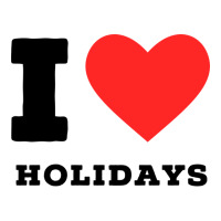 I Love Holidays Blue V-neck Tee | Artistshot