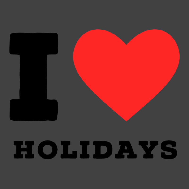 I Love Holidays Blue Vintage T-Shirt by anwtizahlest | Artistshot