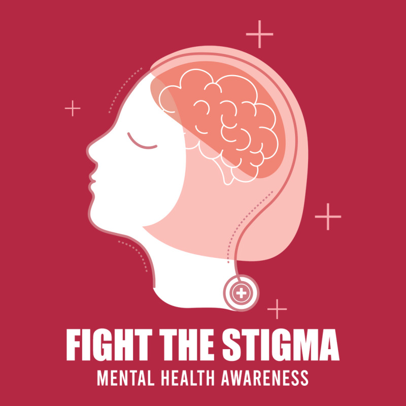 Fight The Stigma Mental Health Awareness Girl Champion Hoodie | Artistshot