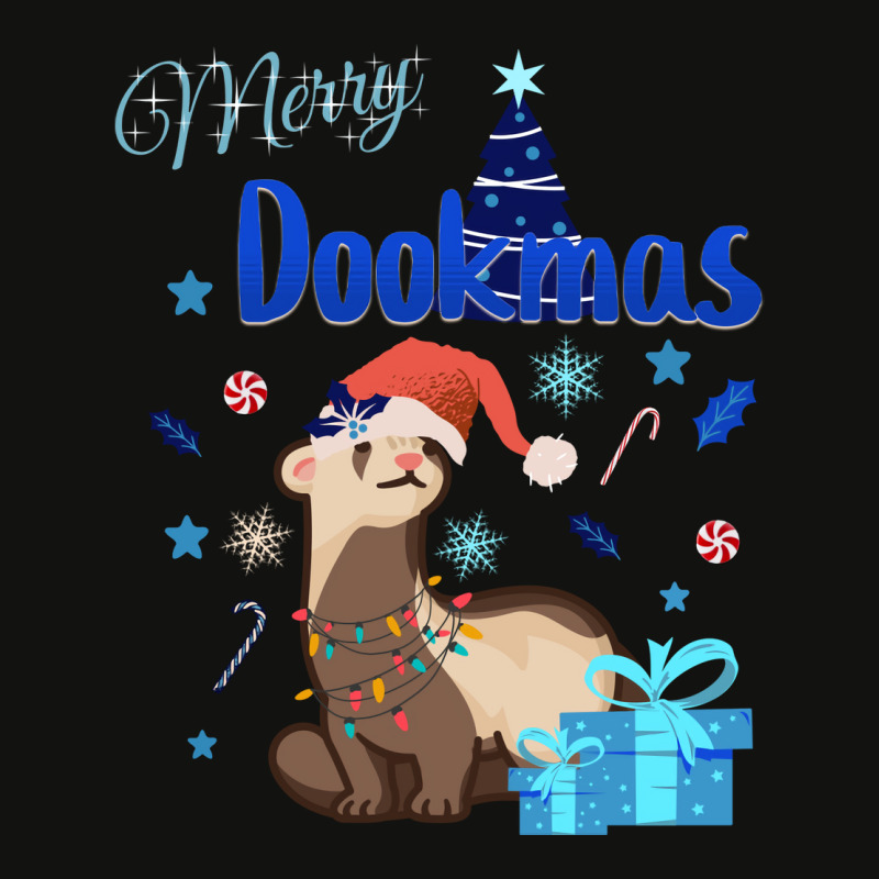 Merry Dookmas Ferret Christmas Design Cold Edition Scorecard Crop Tee by dardokroflc | Artistshot