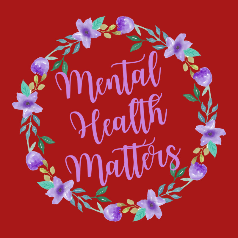 Mental Health Matters Flower Quote Cute Hoodie & Jogger set by mennahprojal8 | Artistshot