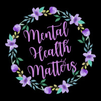 Mental Health Matters Flower Quote Cute Fleece Short | Artistshot