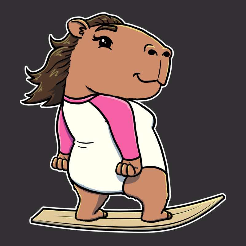 Capybara Surfer Girl Surfing Vintage Vintage Hoodie | Artistshot