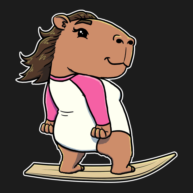 Capybara Surfer Girl Surfing Vintage Hoodie & Jogger Set | Artistshot