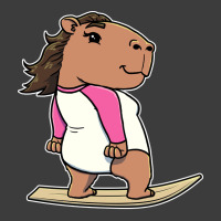 Capybara Surfer Girl Surfing Vintage Men's Polo Shirt | Artistshot