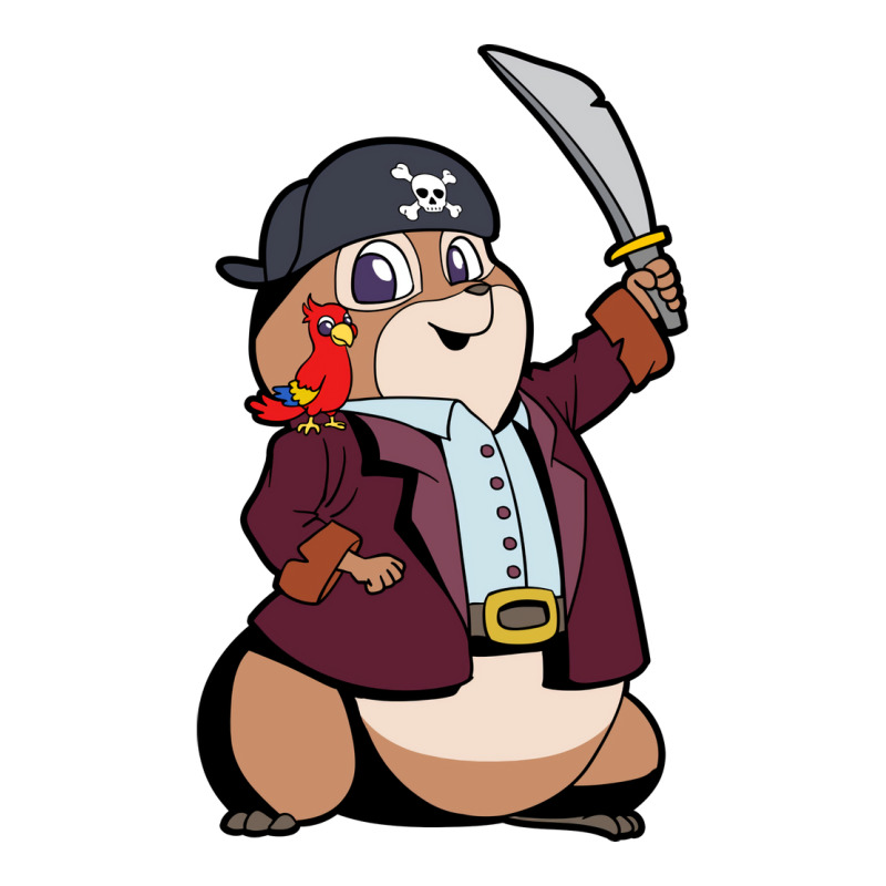 Captain Hamster Pirate Gold Hamster Sticker | Artistshot