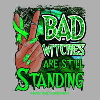 Mental Health Awareness Witch Ribbon Retro Hallowe Ladies Fitted T-shirt | Artistshot