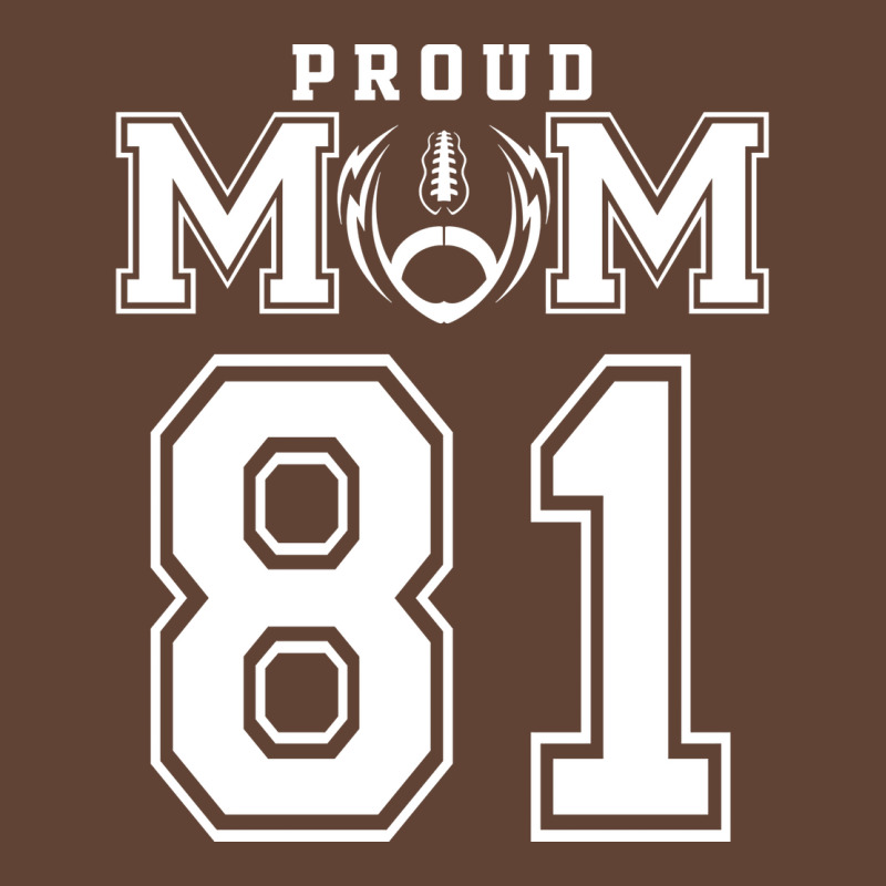 Custom Proud Football Mom Number 81 Personalized F T-Shirt by oreilywendyo | Artistshot