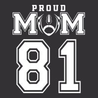 Custom Proud Football Mom Number 81 Personalized F Vintage Short | Artistshot