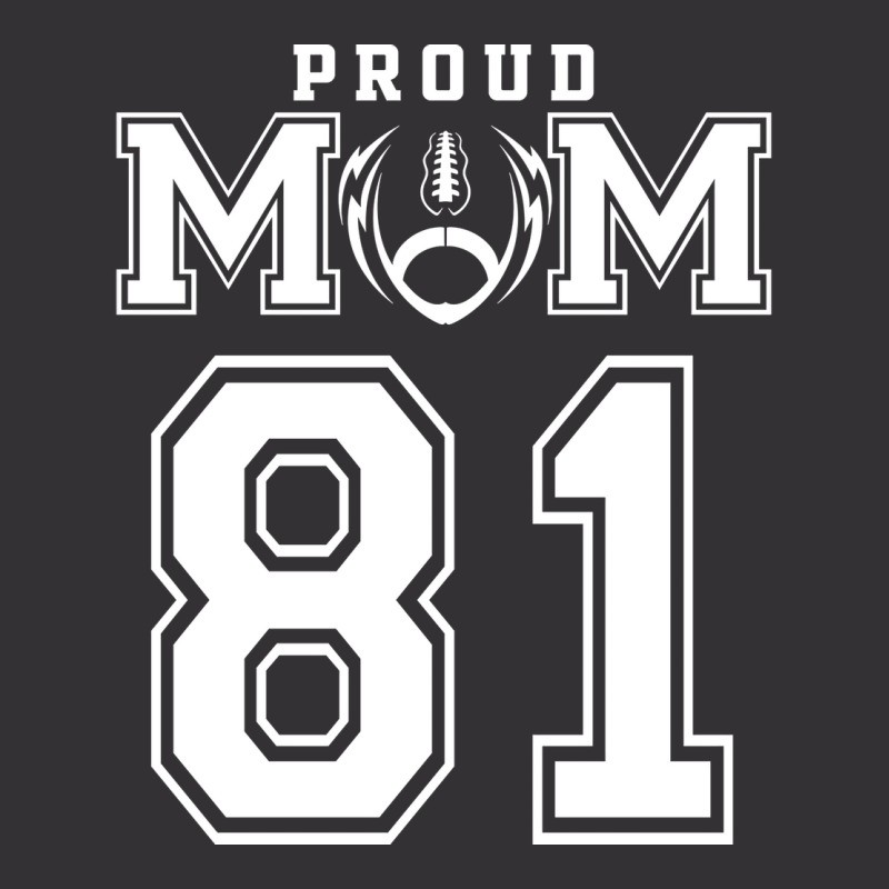 Custom Proud Football Mom Number 81 Personalized F Vintage Short by oreilywendyo | Artistshot