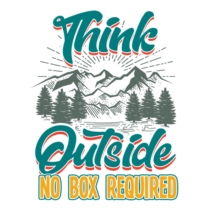 Hiking Think Outside No Box Required Tumblr Stainless Steel Water Bottle | Artistshot