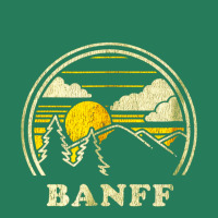 Banff Alberta Canada  Vintage Hiking Mountains Yel T-shirt | Artistshot