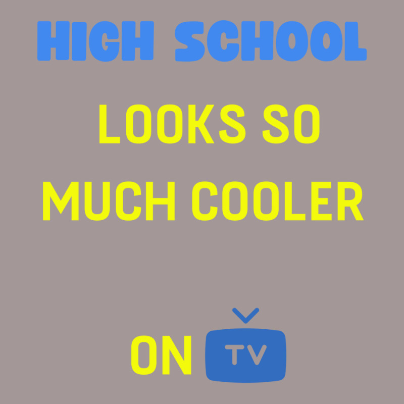 High School Looks Better On Tv Yellow Vintage Short by oreilywendyo | Artistshot