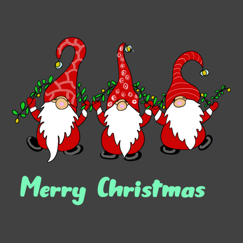 3 Cute Gnomes Merry Christmas Girl Vintage T-shirt | Artistshot